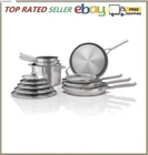 Ninja Everclad 12-PIECE Tri-ply Commercial-grade Stainless Steel Cookware New. Price: $365.84.