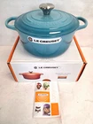 Creuset 4.5 Quart Round Dutch Oven Caribbean Ss Knob Enameled Cast-iron New. Price: $299.98.