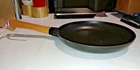Staub Cast Iron Beechwood Handle 11-INCH Fry Pan, Made France Used. Price: $129.95.