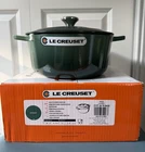 Cast Iron Round Signature Dutch Oven Size 5.5 Quart, In Artichoke, Le Creuset New. Price: $290.00.