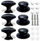 Hanyhere 6 Pcs Handgrip Lid Knob Cap Universal Pan Pot Handle 2 Style Black New. Price: $11.99.