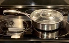 Sur La Table Stainless Steel 3 Qt 10 Saut Frying Pan Sauce Silver Pot Lid Used. Price: $31.15.
