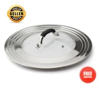 Stainless Steel Universal Lid For Pans Pots Fits 8.25 9 10 11 12 Inch Cast Iron New. Price: $25.99.