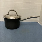 Kirkland Signature Nsf Hard-anodized Aluminum 2 Qt (1.8 L) Saucepan W/lid Used. Price: $11.95.