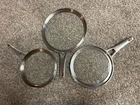 Calphalon Lot Of 3 Space Saving Flat Glass Lid 8 10 Pan Pot Cookware Free Ship Used. Price: $79.99.