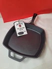 Jim Beam 10.5" Pre-seasoned Cast Iron Square Skillet New. Price: $29.99.