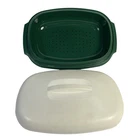 Tupperware Green Microwave 6 Cup Vegetable Steamer Storage 1273-3 1274-4 1275-5 Used. Price: $12.97.
