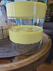 Pyrex Container With Lid Made Usa Storage Kitchen Vintage Jar Glassware Used. Price: $5.95.
