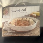 Dolly Parton Pie Dish Oven Casserole Stoneware Baking 11.5X9 Speckled Safe. Price: $35.00.