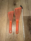 Rachael Ray Piece Spatula 10" & 12" Turner Set Orange Used. Price: $12.50.
