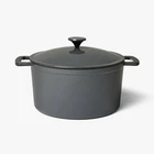 Figmint 7.5QT Enamel Dutch Oven Dark Gray Cast Iron Pot W/ Lid Read New. Price: $45.00.