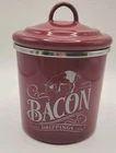 Ayesha Curry Modern Tradition Bacon Grease Can Red Drippings Farmhouse Used. Price: $18.99.