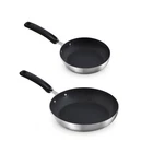 Dash 8" And 10" Trupro Triply Nonstick Stainless Steel Fry Pan Set Of Two Black New. Price: $80.85.