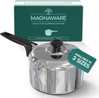 Magnaware Cast Aluminum Sauce Pan With Lid 2 Quart - Multipurpose Lightweight New. Price: $116.87.