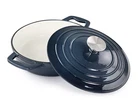 Megachef 2 Quart Round Enameled Cast Iron Braiser Pan New. Price: $40.06.