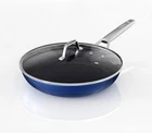 Msmk Frying Pans Nonstick With Lid Blue, 10-INCH Durable Skillet, Titanium And New. Price: $64.15.