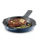 Zakarian By Dash 10" Cast-iron Skillet,black/gray/ Blue/red New. Price: $38.00.