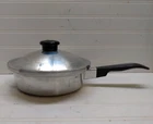 Aluminum 2QT Heavy Sauce Pan Skillet Warmer & Lid Used. Price: $69.99.