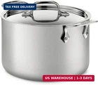 All-clad D5 Stainless Steel Core 4 Quart Soup Pot With Lid Made The Usa New. Price: $319.92.