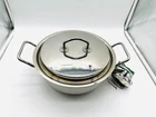 Silga Milano Stainless Steel Pot W/ Lid 10 Made Italy Premium Cookware New. Price: $179.99.