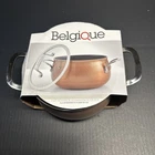 Belgique 3 Quart Aluminum Soup Pot W/glass Lid Non-stick, Copper Brown D102 New. Price: $42.75.
