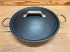 Calphalon Usa 1380-10" Braiser/paella Pan & Lid Anodized Aluminum Used. Price: $19.00.
