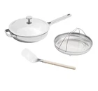 Our Place 4PC Titanium 10.5" Always Pan Pro W/ Steamer - New!. Price: $129.99.