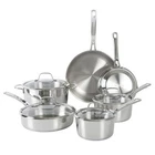 Sur La Table 10 Piece Stainless Steel Pots And Pans Cookware Set New. Price: $279.99.