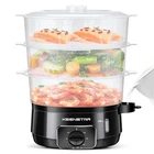 Electric Food Steamer For Cooking, 13.7QT Vegetable With Tiers Bpaf... New. Price: $84.13.