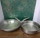 Simply Calphalon Saute Pan Double Handle Stainless Steel 1611, 5003 3QT Lot 2 Used. Price: $29.95.