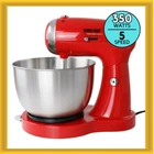 Better Chef 350W 5-SPEED Megamix Stand Mixer Red W/ 3.5 Quart Mixing Bowl New. Price: $63.49.