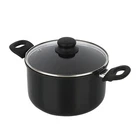 Mainstays 5QT Dutch Oven Black Non-stick Aluminum Glass Lid Cookware New. Price: $21.47.