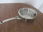 Calphalon 5003 Saute Pan Qt 2.8L Stainless Steel With Lid Induction Ready Used. Price: $24.99.