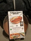 Gotham Steel 14 In. Hammered Nonstick Frying Pan & Lid Copper Color New. Price: $49.99.