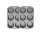 Ovenstuff Set Of Two Nonstick 6-CUP Jumbo Muffin Pan, Gray, HG236-AZ New. Price: $28.62.