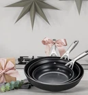 Zwilling Motion 3PC Hard Anodized Fry Pan Set Aluminum Nonstick Durable Cookware New. Price: $195.00.