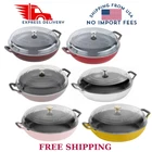 Staub Enameled Cast Iron Everything Braiser With Glass Lid, 3.5-QT. New. Price: $119.96.