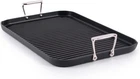 All-clad HA1 Expert Hard Anodized Nonstick Double Burner Grill Pan For Stovetop New. Price: $98.00.