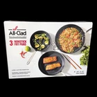 All-clad Metalcrafters Nonstick 8 , 10 12 Fry Pans All-purpose Set 3 Piece New. Price: $149.00.