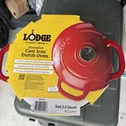 Lodge 5.5 Qt Cast Iron Enamel Dutch Oven : EB5D42 Brand New! Red. Price: $48.89.