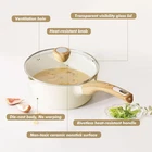 Ceramic Nonstick With Lid 1.5 Quart Small White Cooking Pot New. Price: $41.59.