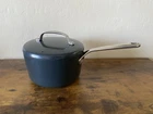 Greenpan GP5 Magneto 3 Quart Pot Saucepan W/lid Healthy Ceramic Nonstick Slate Used. Price: $34.99.
