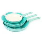 Hawok Frying Pan Set Pressed Aluminum Ceramic Non-stick Coating With Bakelite... New. Price: $37.58.
