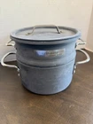 Calphalon 8702 1/2 2.5 Qt Commercial Cookware Steamer Strainer Pot Set- 3 Pieces Used. Price: $35.74.