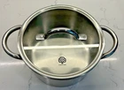 Schulte-ufer Stainless Steel 18/10 4QT Pot W/lid Induction Gas Elec Used. Price: $39.99.