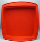 Kitchenaid Red Silicone Square Cake Baking Pan Non-stick 9.5" X Used. Price: $8.00.