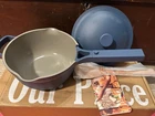 Our Place Mini Perfect Pot Blue Salt Saucepan 2.5 Qt. / 2.4L Beechwood Spoon New. Price: $79.99.