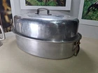 Vintage Mirro 877M 3 Pc Aluminum Oval Vented Roasting Pan With Lifting Rack Used. Price: $34.25.