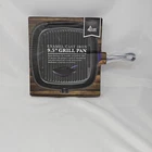Cast Iron Grill Frying Pan Oven Safe Blue Enamel Eco+chef 9.5 Inch Cookware New. Price: $14.99.