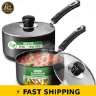 Utopia Kitchen Nonstick Saucepan Set, 1 & 2 Quart, Grey Black New. Price: $64.99.